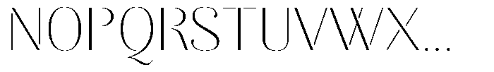 Akisan Thin Expanded Font UPPERCASE