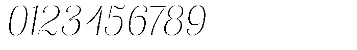 Akisan Thin Semi Condensed Slant Font OTHER CHARS
