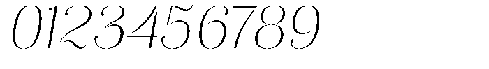 Akisan Thin Semi Expanded Slant Font OTHER CHARS
