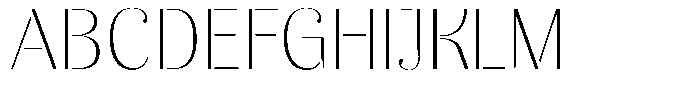 Akisan Thin Semi Expanded Font UPPERCASE