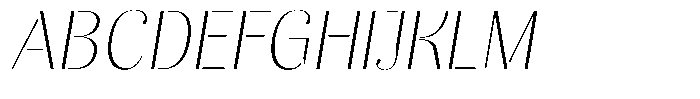 Akisan Thin Slant Font UPPERCASE