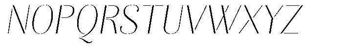 Akisan Thin Slant Font UPPERCASE