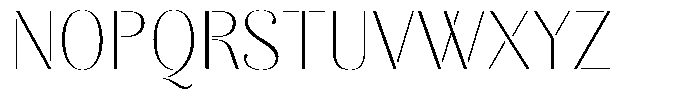 Akisan Thin Font UPPERCASE