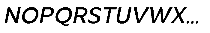 Akkhara Oblique Font UPPERCASE