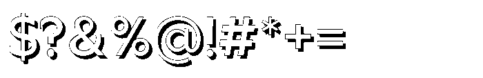 Akkhara Shadow Font OTHER CHARS