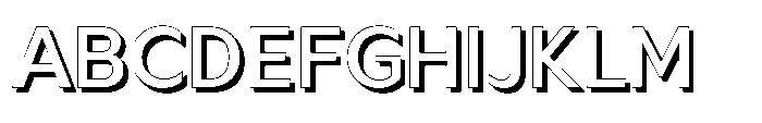 Akkhara Shadow Font UPPERCASE