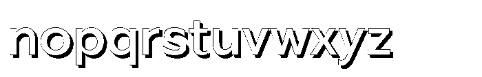 Akkhara Shadow Font LOWERCASE