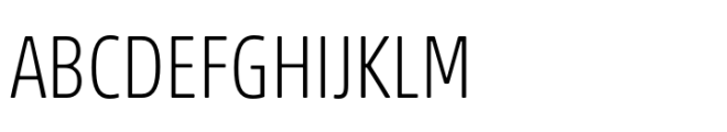 Akko Condensed Thin Font UPPERCASE