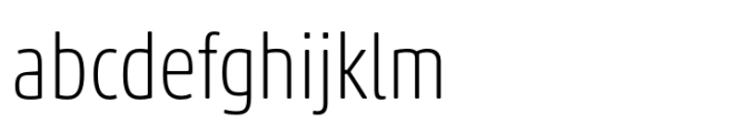 Akko Condensed Thin Font LOWERCASE