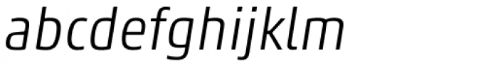 Akko Pan-European Light Italic Font LOWERCASE