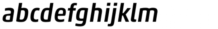 Akko Pan-European Medium Italic Font LOWERCASE