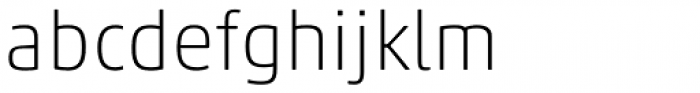 Akko Paneuropean Thin Font LOWERCASE