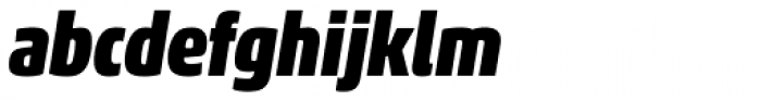 Akko Pro Condensed Black Italic Font LOWERCASE