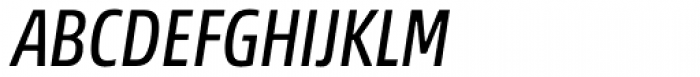 Akko Pro Condensed Italic Font UPPERCASE