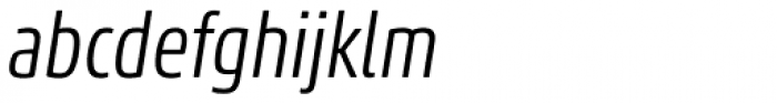 Akko Pro Condensed Light Italic Font LOWERCASE
