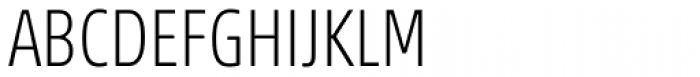 Akko Pro Condensed Thin  Font UPPERCASE