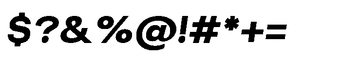 Akmorn Grotesque Extra Bold Italic Font OTHER CHARS