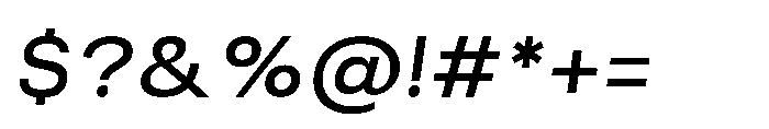 Akmorn Grotesque Medium Italic Font OTHER CHARS