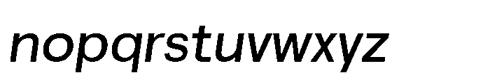 Akmorn Grotesque Medium Italic Font LOWERCASE