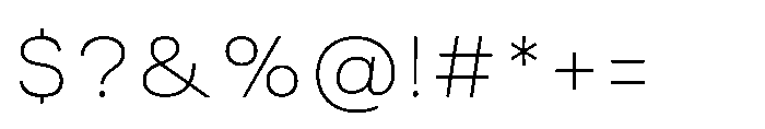 Akmorn Grotesque Thin Font OTHER CHARS