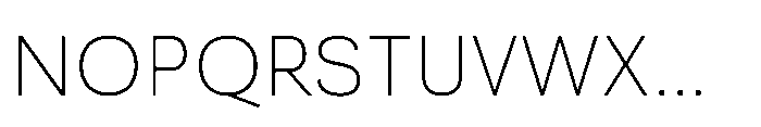 Akmorn Grotesque Thin Font UPPERCASE
