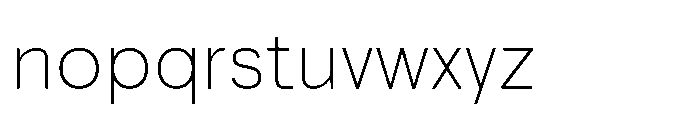 Akmorn Grotesque Thin Font LOWERCASE
