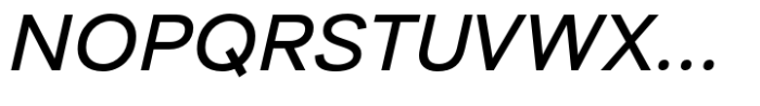 Aksara Medium Italic Font UPPERCASE