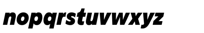 Aksen Condensed Heavy Italic Font LOWERCASE