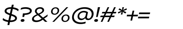 Aksen Expanded Italic Font OTHER CHARS