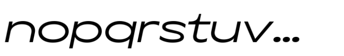 Aksen Expanded Italic Font LOWERCASE