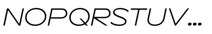 Aksen Expanded Light Italic Font UPPERCASE
