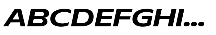 Aksen Expanded SemiBold Italic Font UPPERCASE