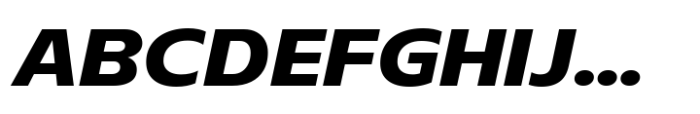 Aksen Extended Bold Italic Font UPPERCASE