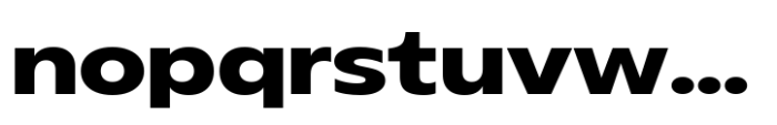 Aksen Extended Bold Font LOWERCASE