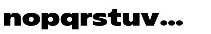 Aksen Extended Heavy Font LOWERCASE