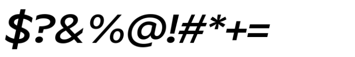 Aksen Extended Medium Italic Font OTHER CHARS