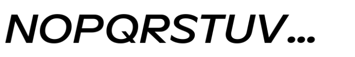 Aksen Extended Medium Italic Font UPPERCASE