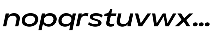 Aksen Extended Medium Italic Font LOWERCASE