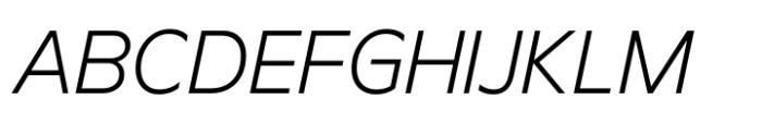 Aksen Normal Light Italic Font UPPERCASE