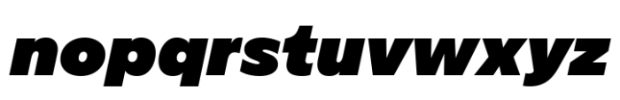 Aksen Normal Ultra Italic Font LOWERCASE