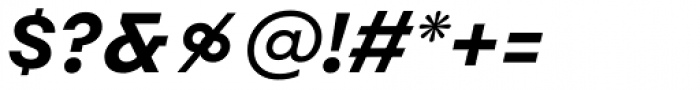Aktifo A Bold Oblique Font OTHER CHARS