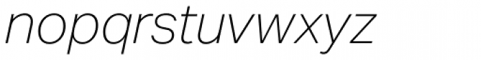 Aktiv Grotesk Thin Italic Font LOWERCASE
