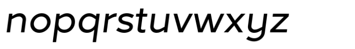 Akwa Medium Oblique Font LOWERCASE
