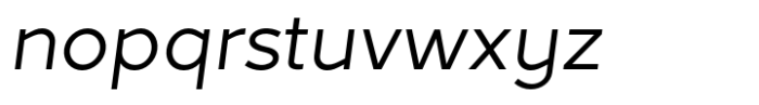 Akwa Regular Oblique Font LOWERCASE