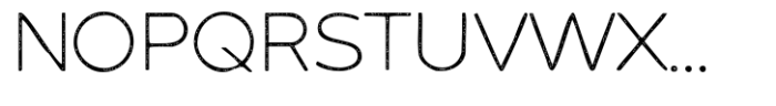 Akwa Rough Extra Light Font UPPERCASE