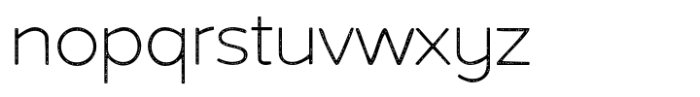 Akwa Rough Extra Light Font LOWERCASE