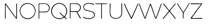 Akwa Rough Thin Font UPPERCASE