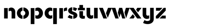 Akwa Stencil Black Font LOWERCASE