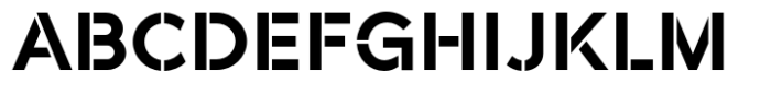 Akwa Stencil Bold Font UPPERCASE