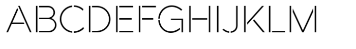 Akwa Stencil Extra Light Font UPPERCASE